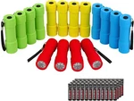 Everbrite 16 Pack Mini Led Flashlight Set Colors With 48 Pcs Aaa Batteries. Fixed Price $25.99.