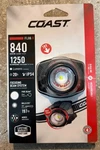 Coast FL86 Dual Power Led Headlamp 840 Lumens Twist Focus Flood Spot Beam IP54. Fixed Price $19.99.