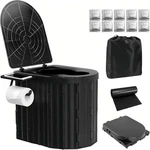 Uopbyea Portable Camping Toilet For Adults With Urine Gel And Leak-proof Bags.... Fixed Price $62.51.