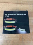 Usb Rechargeable Led Soft Headlamp 2 Pack Adjustable Hands-free Camping Light. Fixed Price $10.86.