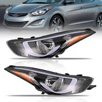 Oldani Headlight Assembly Pair For 2014-2016 Hyundai Elantra Halogen. Fixed Price $179.95.