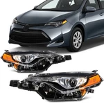 Scitoo Pair Headlights Assembly For 2017-2019 Toyota Corolla 1.8L Black. Fixed Price $158.99.