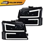 Fit For 2003-2007 Silverado Avalanche Led Drl Headlights Bumper Headlamps. Fixed Price $77.99.