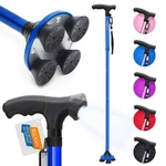 Bigalex Folding Walking Cane With Led Light,pivoting Quad Base,adjustable. Fixed Price $50.63.