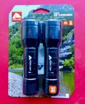 Ozark Trail 500 Lumen Led Flashlight Set 2 Pack W/BATTERIES,3 Modes Hi,low,flash. Fixed Price $22.88.