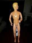 Hollywood Hair Ken Doll With Stars Twist Waist 1968 Body 1991 Head Blonde, Blues. Fixed Price $10.00.