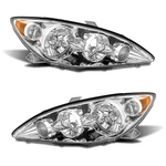 Adcarlights For 2005-2006 Camry 4-DOOR Sedan Headlight Chrome Housing. Fixed Price $147.61.