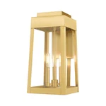 Livex Lighting 20855-12 Oslo 3 Satin Brass Outdoor Wall Lantern. Fixed Price $549.99.