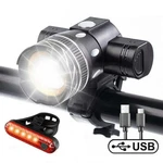 High Range Led Mountain Bike Lights Bicycle Flashlight Headlight +rear Kit. Fixed Price $13.98.