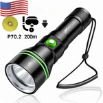 Scuba Diving Flashlight P70.2 Dive Torch Lamp Lantern With 26650 Battery. Fixed Price $26.59.
