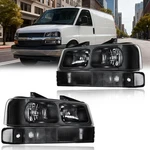 Dimflux Headlight Assembly Compatible With 20032014 Chevy Express/savana 1500.... Fixed Price $212.40.