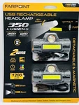 Usb Rechargeable Headlamp Led 350 Lumens 2-PACK Detachable Magnetic Outdoor Camp. Fixed Price $21.99.