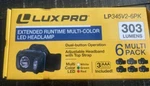 Lux-pro 303-LUMEN Led Headlamp (battery Included) 6-PACK. Fixed Price $39.95.