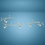 5 Head Nickel Led Flexible Track Light Contemporary Dimmable Home Kitchen Lamp. Fixed Price $228.00.