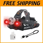 Upgraded RJ-3000 Rechargeable Red Light Headlamp. Fixed Price $54.59.