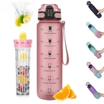 Opard 32OZ Sports Water Bottle With Motivational Time 33.8 Ounces, Pink. Fixed Price $24.18.