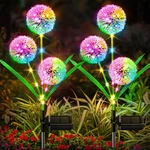 Wdtpro Solar Outdoor Garden Decor, 4 Pack 12 Heads Flower Lights.... Fixed Price $49.37.