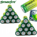 Skywolfeye 16340 Battery 3.7V 1800MAH Li-ion Rechargeable Cell Batteries Lot. Fixed Price $30.52.