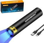 Darkbeam Uv Black Flashlight Mini 365NM - Rechargeable Usb Strong. Fixed Price $9.89.