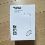 Miady MI-LDL03 Led Rechargeable Clip-on Desk Lamp, Touch Sensor, White. Fixed Price $10.43.