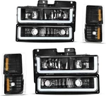 Dwvo Led Drl Headlights Assembly Black Housing W/ Corner. Fixed Price $253.98.