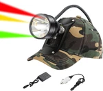 Rechargeable Coon Hunting Headlamp With 6 Modes & Camo Hat, 45000LUX. Fixed Price $166.99.