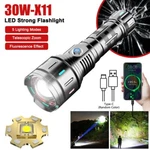 30W High Brightness White Laser Led Flashlight Torch Zoom Usb Charging Lamp Tool. Fixed Price $7.99.