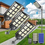 3200W Solar Street Light 3-PACK 240000LM, IP67, Motion Sensor, Remote Control. Fixed Price $533.99.