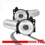 For 07-14 Toyota Fj Cruiser Chrome Single Projector Headlights Led Drl White. Fixed Price $258.00.
