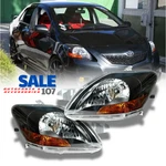 For 2007-2011 Toyota Yaris Sedan Headlights Headlamps Black Housing Left+right. Fixed Price $159.75.