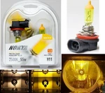 Nokya 2500K Yellow H11 NOK7618 55W Two Bulbs Headlight High Beam Replacement Fit. Fixed Price $27.55.