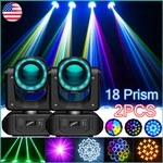 2PCS 150W 18PRISM Moving Head Led Rgbw Gobo Beam Dmx Dj Disco Stage Lights. Fixed Price $181.34.