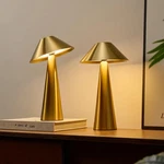 Bojim 2 Pack Rechargeable Cordless Table Lamp, Gold Led Battery Operated Wire.... Fixed Price $101.98.