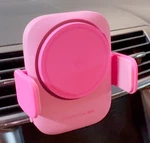 Pink Magsafe Car Phone Charger QI2 Certified Wireless Suction & Clip Iniu New. Fixed Price $25.00.