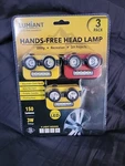 Lumiant 3PK Hands-free Lamp, Super Bright 150 Lumen Light/new. Fixed Price $19.99.