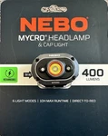 Nebo Mycro 400 Lumen Led Black Rechargeable Headlamp And Cap Light. Fixed Price $12.75.