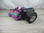 Petzl Micro Headlamp Vintage Camping Hiking Headlight Flashlight Pink Green. Fixed Price $35.00.