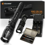 Solaray ZX-1XL 18650 Led Tactical Flashlight Kit With Modes And Zoom. Fixed Price $51.99.