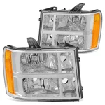 Pair Oe Style Headlights Compatible With 07-13 Gmc Sierra 1500/07-14 2.... Fixed Price $254.43.