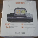 Sofirn HS22 Led Headlamp 2500 Lumens IP66 Usb-c Rechargeable Black 260M. Fixed Price $34.95.