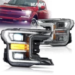 Chrome Vland Full Led Headlight 2018-2020 Ford F150 Projector Assembly. Fixed Price $694.99.