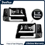 Dimflux Led Drl Headlights Assembly 92-96 Ford F150 F250 F350 & Bronoc. Fixed Price $105.88.