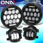 Nuvision For 2007-2018 Jeep Wrangler Led Drl Projector Headlights + Fog Lamps. Fixed Price $71.49.