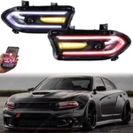 Rgb Colorful Led Halogen Lamps Dual Headlights For 2015-2023 Dodge Charger Drl. Fixed Price $365.14.