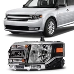 Scitoo Left Driver Side Headlight Assembly 2013-2019 Ford Flex 3.5L Black. Fixed Price $125.99.