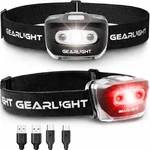Gearlight Usb Headlamp Flashlight 2 Pack, Rechargeable, Black. Fixed Price $35.78.