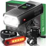 Nagevsem Bike Lights Set Of 3 Pcs W/bicycle Bell - Led Super Bright Recharg.... Fixed Price $40.69.