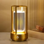 Portable Metal Lamp,cordless 3.54"D X 3.54"W 6.89"H, Gold. Fixed Price $23.23.