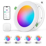 Lepower-tec Sceneshine Smart Recessed Lights 4 Pack 1100 Lumen, 12W,NEW. R12. Fixed Price $49.00.