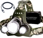 Tdc Camo Rechargeable Headlamp - Zoomable Led Flashlight .... Fixed Price $45.09.